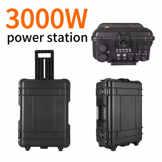 1000W 2000W 3000W Portable Rechargeable Solar Wind Power Station 2kw Portable Power Station with Lithium LiFePO4 Battery