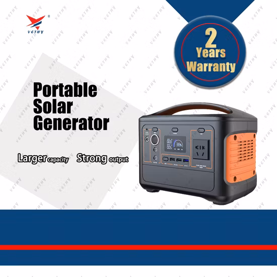 Солнечная портативная станция Power Bank, литиевая батарея 1000 Вт/50 Гц, электростанция для кемпинга CPAP